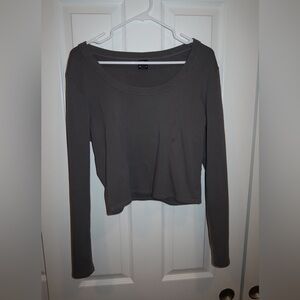 PacSun gray fleece line long sleeve top